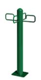 Dog park leash post